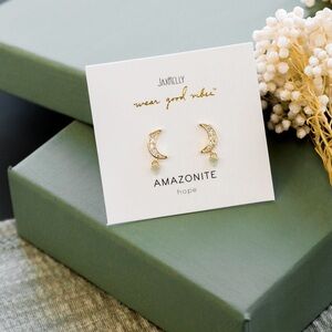 MSRP $40 JAXKELLY Amazonite Moon Drop